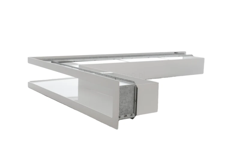 Luft PRO-V OPEN 500x700/70, narożny prawy z ramką, biały