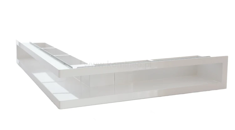 Luft PRO-V OPEN 500x700/70, narożny prawy z ramką, biały