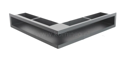 Luft PRO-V OPEN 500x500/100, narożny bez ramki, czarny