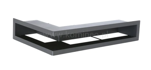 Luft PRO-V OPEN 300x500/100, narożny prawy bez ramki, czarny