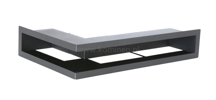 Luft PRO-V OPEN 300x500/100, narożny prawy bez ramki, czarny