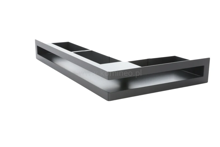 Luft PRO-V OPEN 300x500/70, narożny prawy bez ramki, czarny