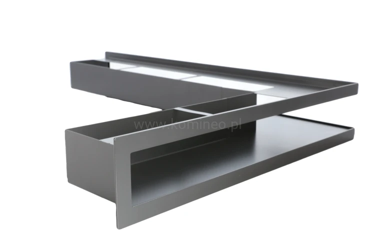 Luft PRO-V OPEN 700x500/70, narożny lewy bez ramki, czarny