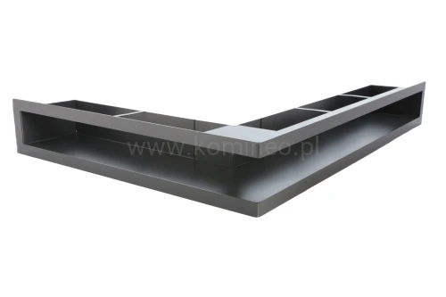 Luft PRO-V OPEN 700x500/70, narożny lewy bez ramki, czarny