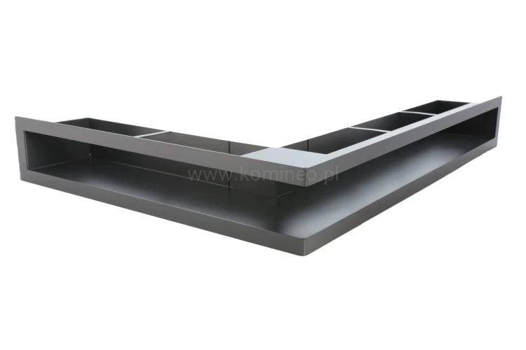 Luft PRO-V OPEN 700x500/70, narożny lewy bez ramki, czarny