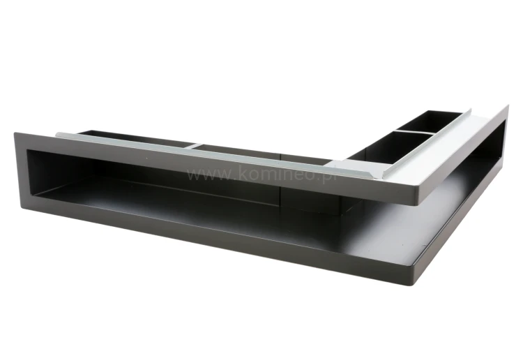 Luft PRO-V OPEN 500x500/70, narożny z ramką, czarny