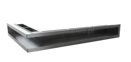 Luft PRO-V OPEN 700x500/70, narożny lewy z ramką, czarny