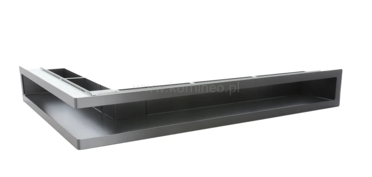 Luft PRO-V OPEN 700x500/70, narożny lewy z ramką, czarny