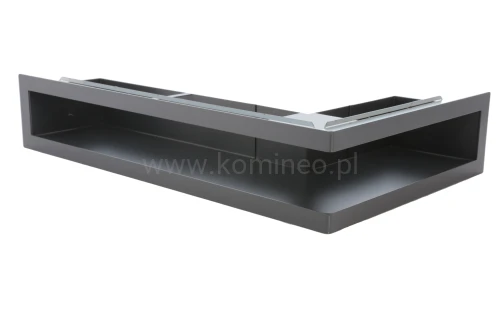 Luft PRO-V OPEN 300x500/100, narożny prawy z ramką, czarny