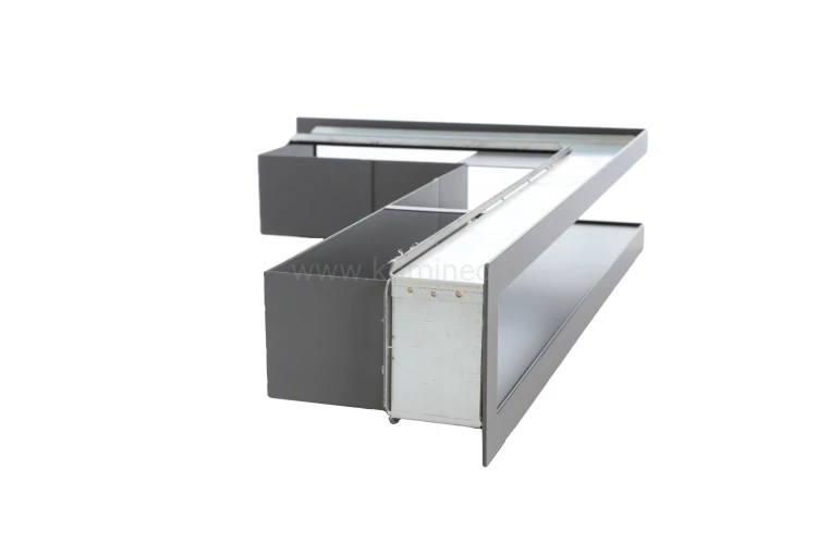 Luft PRO-V OPEN 300x500/100, narożny prawy z ramką, czarny