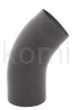 Kolano gięte 45º (grafit)