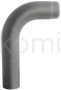 Kolano gięte wysokie 90º grafitowe