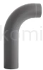 Kolano gięte wysokie krótkie 90º grafitowe