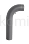 Kolano gięte wysokie krótkie 90º z rewizją grafitowe
