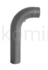Kolano gięte wysokie krótkie 90º z rewizją grafitowe