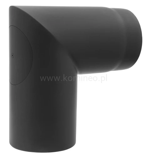 Kolano stałe szlifowane 90º z rewizją - 2 segmenty