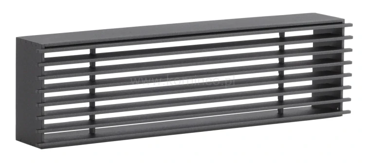 Kratka typu LOFT 350x100, czarna