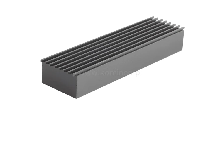 Kratka typu LOFT 350x100, czarna