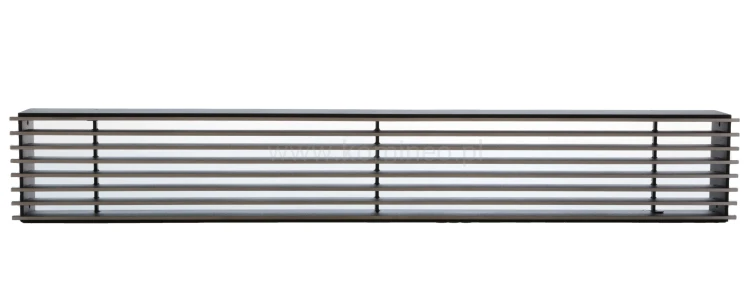 Kratka typu LOFT 1000x100, czarna z czołem SZLIF