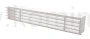 Kratka typu LOFT 350x60 mm, biała