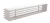 Kratka typu LOFT 350x60 mm, biała