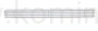 Kratka typu LOFT 650x60 mm, biała
