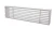 Kratka typu LOFT 350x100 mm, biała