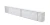 Kratka typu LOFT 650x100 mm, biała