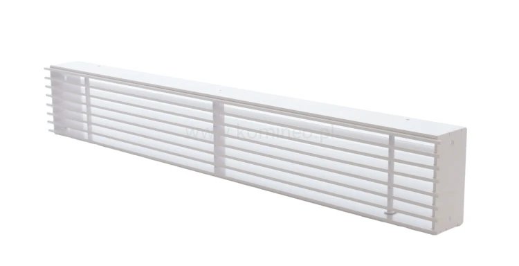 Kratka typu LOFT 650x100 mm, biała