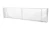 Kratka typu LOFT 650x150 mm, biała