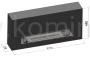 Biokominek SIMPLE fire BLACKBOX 910 schemat