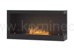 SIMPLE fire CORNER 900 prawy Biokominek do zabudowy narożny z szybą