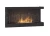 SIMPLE fire CORNER 900 prawy Biokominek do zabudowy narożny
