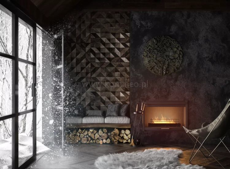 Biokominek SIMPLE fire FIREBOX 600 aranżacja