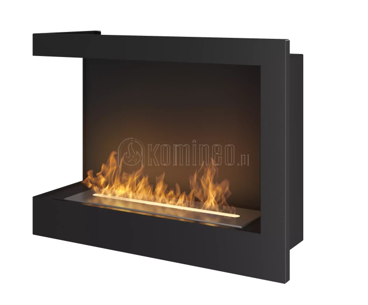SIMPLE fire CORNER 600 lewy Biokominek do zabudowy narożny