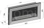 Biokominek SIMPLE fire FRAME 900 schemat