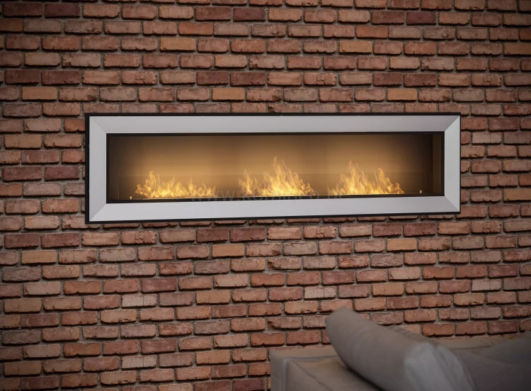 Biokominek SIMPLE fire FRAME 1800 biały,  aranżacja