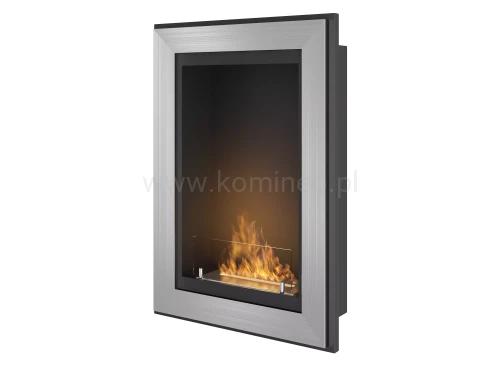 Biokominek SIMPLE fire FRAME 550 inox z szybą