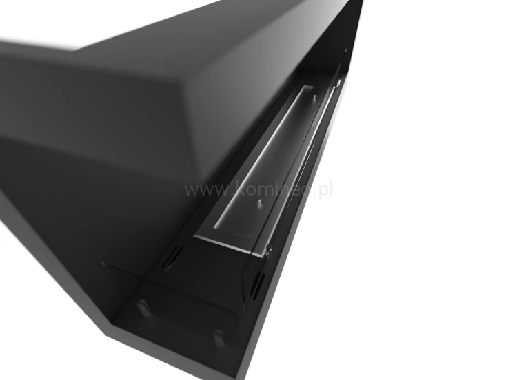 SIMPLE fire CORNER 1200 lewy Biokominek do zabudowy narożny z szybami