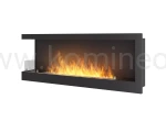SIMPLE fire CORNER 1200 lewy Biokominek do zabudowy narożny z szybami