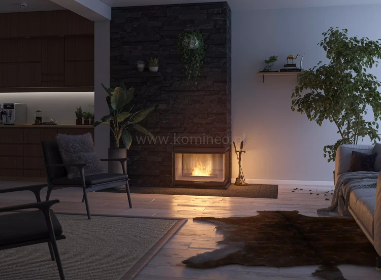 Biokominek SIMPLE fire SIMPLEBOX 500 aranżacja