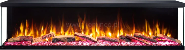 Kominek elektryczny trójstronny AFLAMO UNIQUE NH (bez grzania)