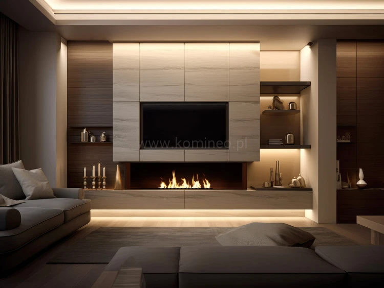 Biopalenisko INFIRE PALNIK BLACK BURNER 1000 aranżacja