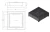 Palenisko ogrodowe INGARDEN CORTEN SQUARE 1000 schemat