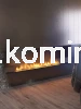 Biokominek do zabudowy INFIRE INSIDE BLACK 2000 SLIM LINE aranżacja