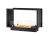 Biokominek do zabudowy INFIRE 2 SIDE 800 SLIM LINE vis a vis