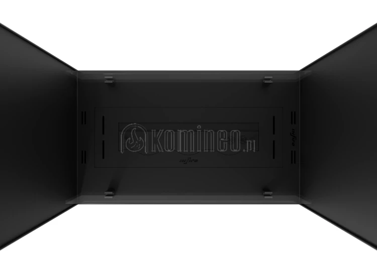 Biokominek do zabudowy INFIRE 2 SIDE 1000 SLIM LINE vis a vis pionowy