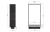 Biokominek do zabudowy INFIRE 2 SIDE 1400 SLIM LINE vis a vis pionowy schemat