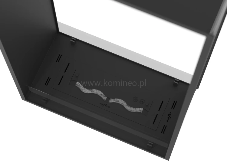 Biokominek do zabudowy INFIRE 2 SIDE 1400 SLIM LINE vis a vis pionowy