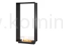 Biokominek do zabudowy INFIRE 2 SIDE 1600 SLIM LINE vis a vis pionowy